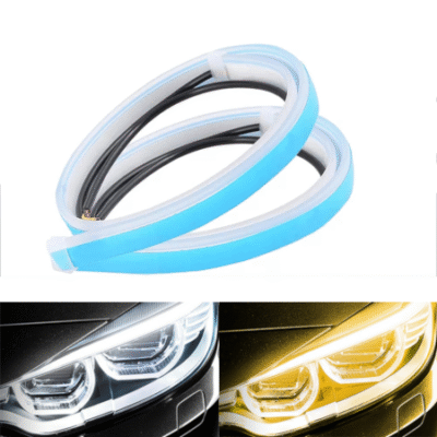 DRL Car Headlight Eyebrow strip light 2pcs,Brake Turn Signal Bar.