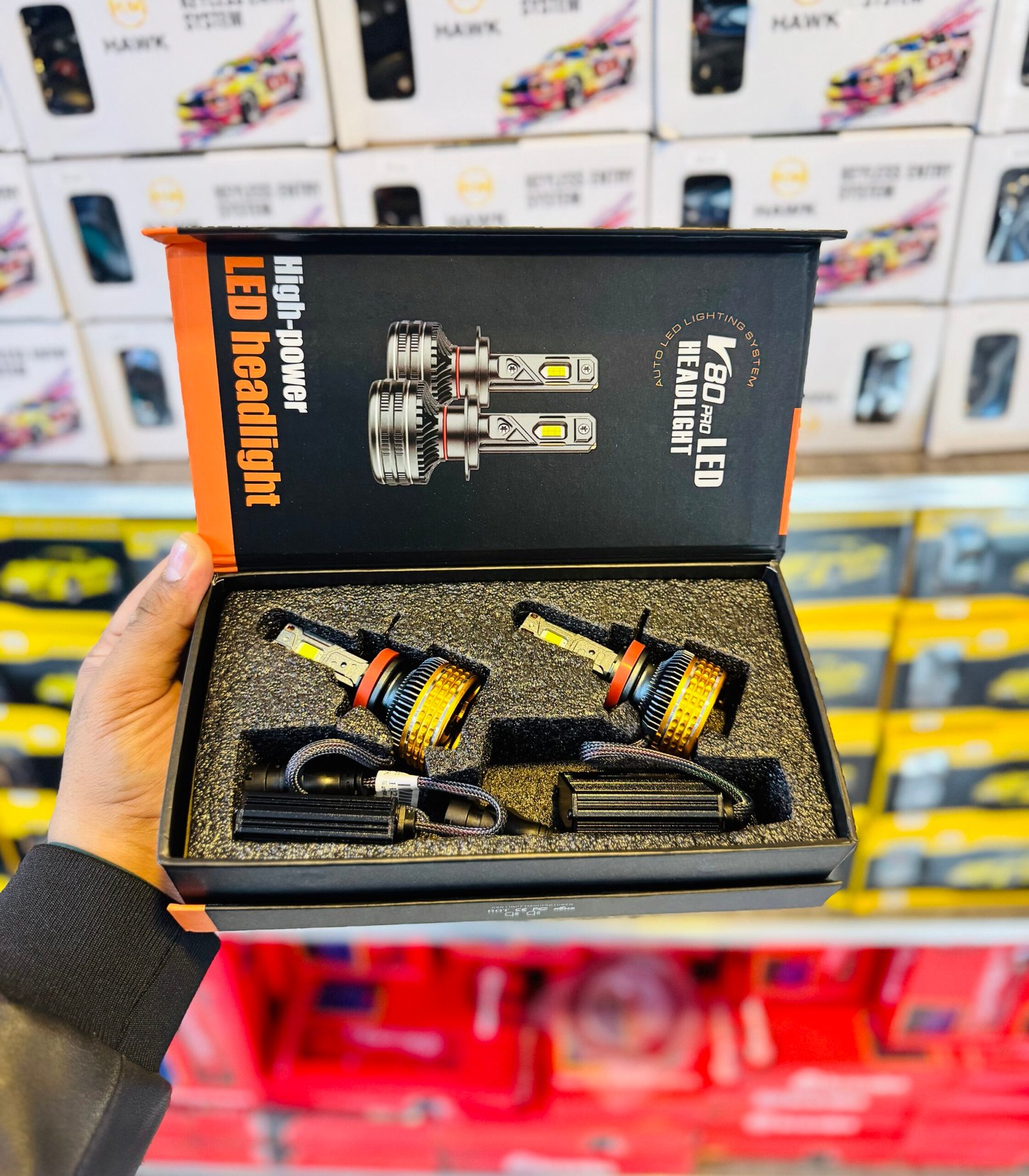 HAWK V80 Pro 1500 WATT LED Headlight Bulbs - Fog Light LED Bulbs IP68 Water Proof (2-Pack ) With 1 year, One time Replacement Warranty each side - Image 3