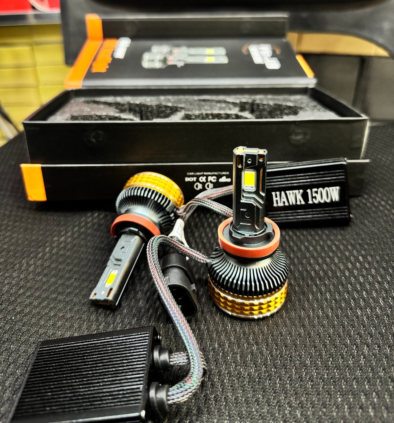 HAWK V80 Pro 1500 WATT LED Headlight Bulbs - Fog Light LED Bulbs IP68 Water Proof (2-Pack ) With 1 year, One time Replacement Warranty each side - Image 5