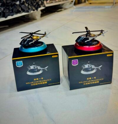 Helicopter Metal Solar Car Air Freshener Aromatherapy Car Interior Decoration Accessories Fragrance For Home | Office Air Fresher Decoration Perfume